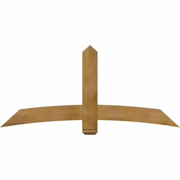 Ekena Millwork Bellingham Rough Sawn Timber Gable Bracket, Western Red Cedar, 72"W x 33"H x 4"D x 6"F, 11/12 Pitch GBW072X33X0406BEL00RWR - main